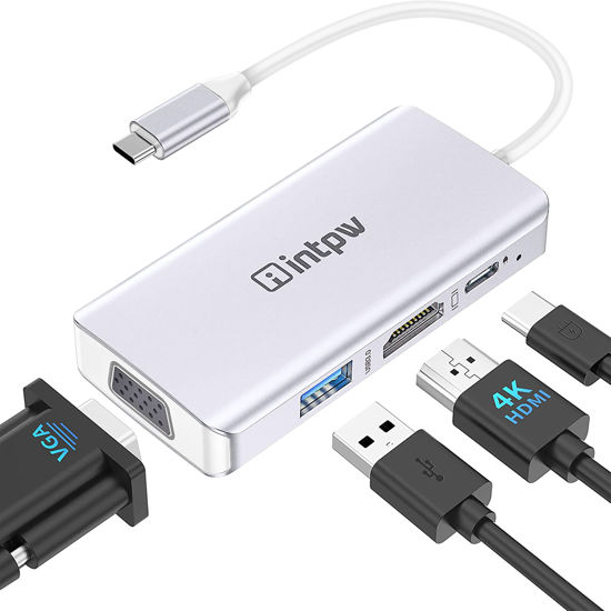 USB TYPE-C TO VGA+USB+PD CABLE+IC